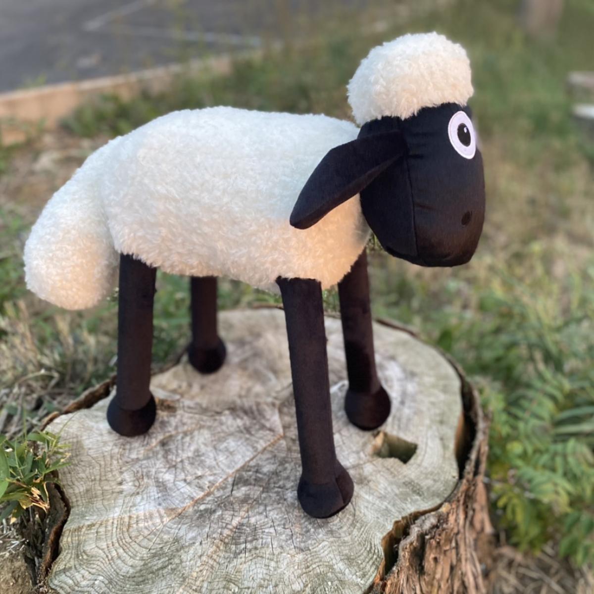 楽天市場】【在庫有・即納】 座れる ひつじのショーン スツール