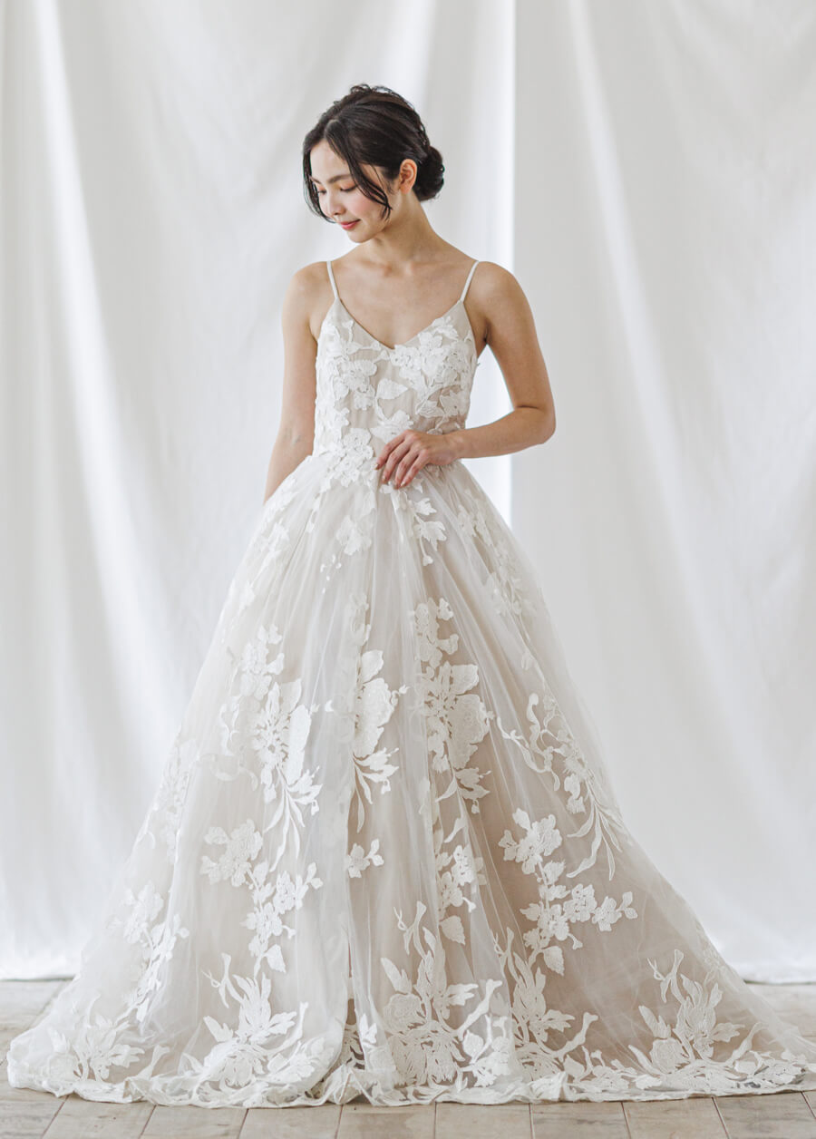 Aラインウェディングドレス - 小さな結婚式