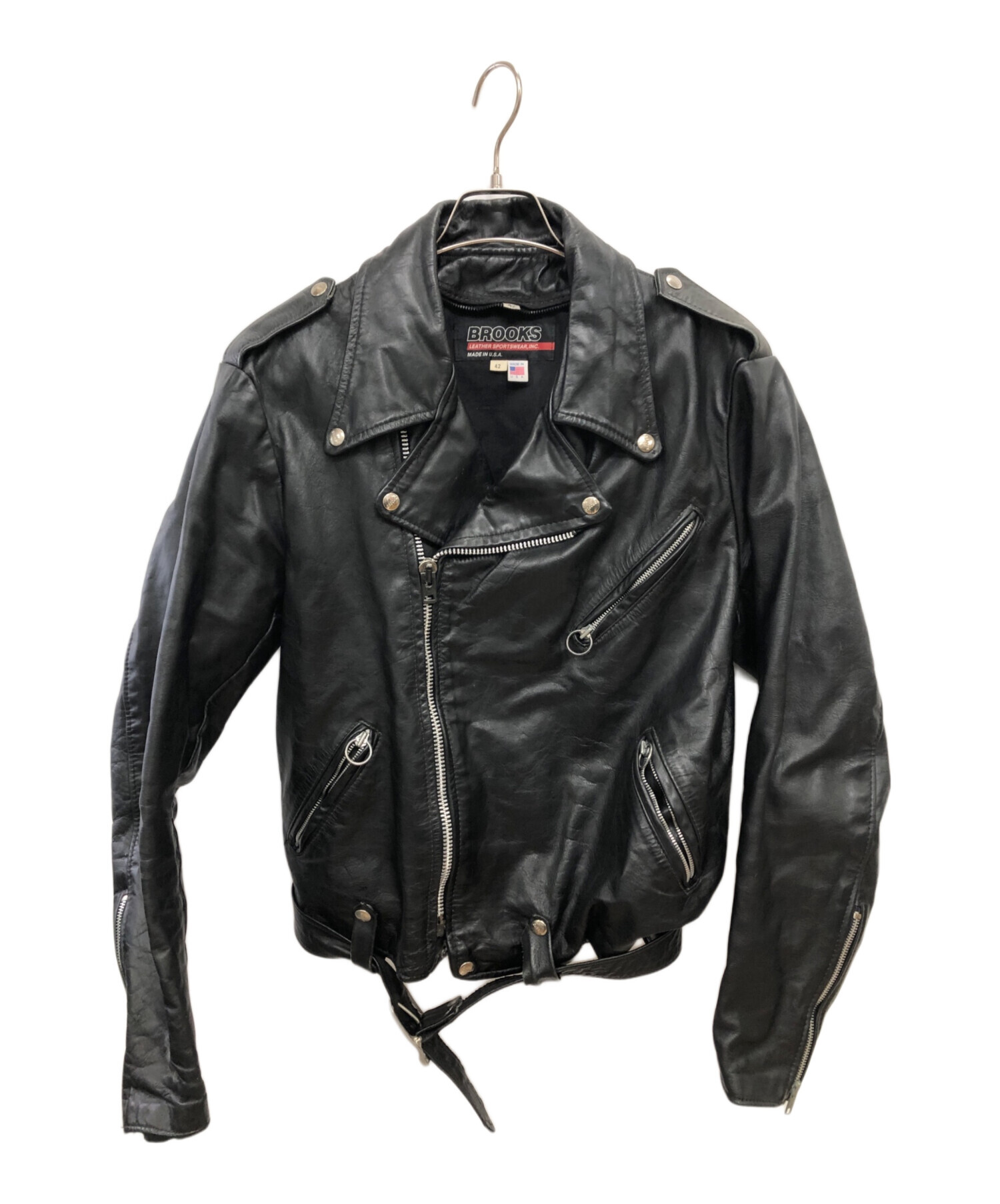 中古・古着通販】BROOKS (ブルックス) ヴィンテージ ダブルライダース