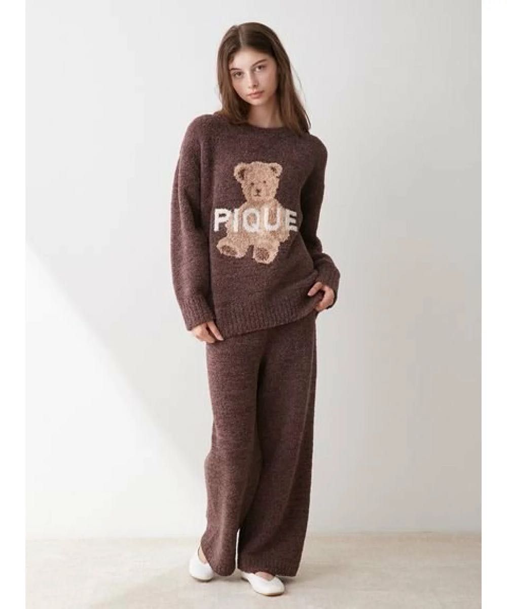 gelato pique ジェラート ピケ パウダーメランジベアジャガードプル