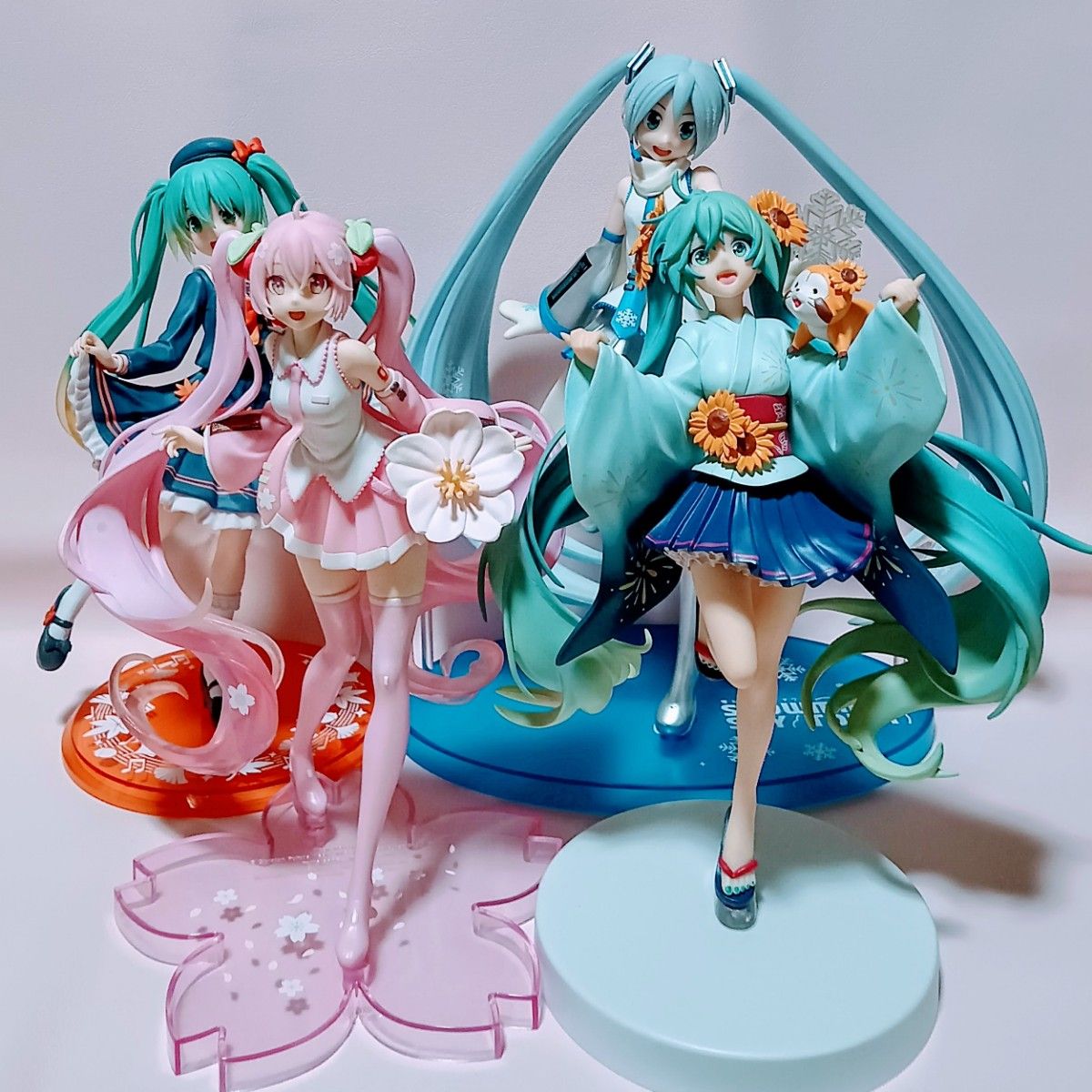 初音ミク フィギュア まとめ売り 春夏秋冬 4点セット リペイント用に