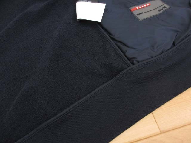 美品 プラダスポーツ SJC361 ナイロン×スウェット ブルゾン ジャケット XL