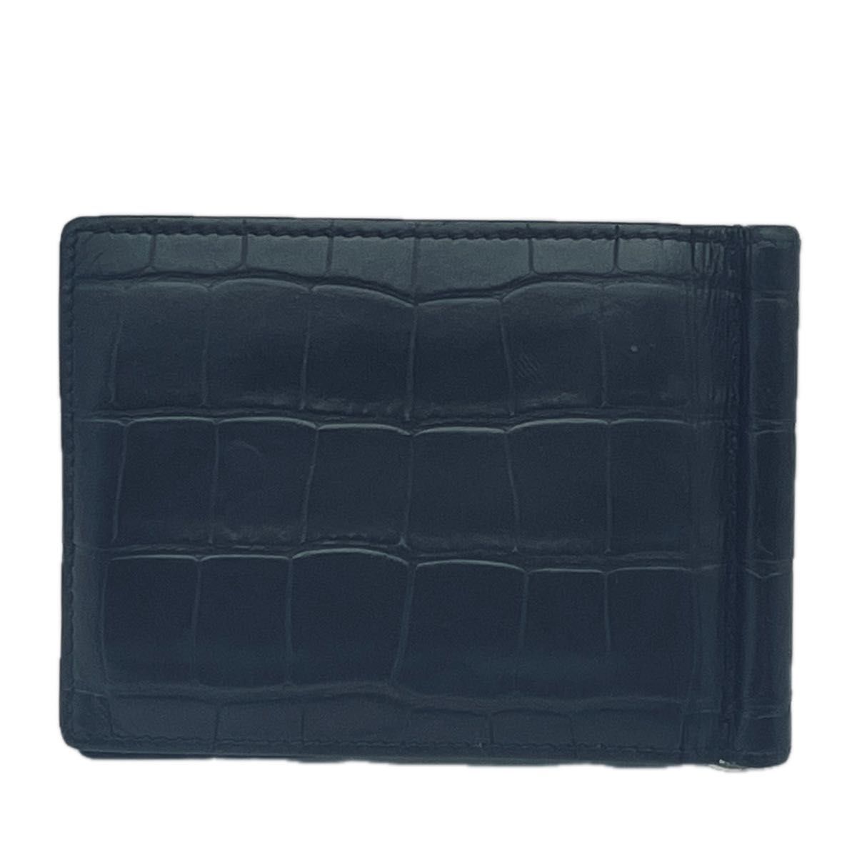 BALENCIAGA バレンシアガ マネークリップ クロコ型押し 二つ折り