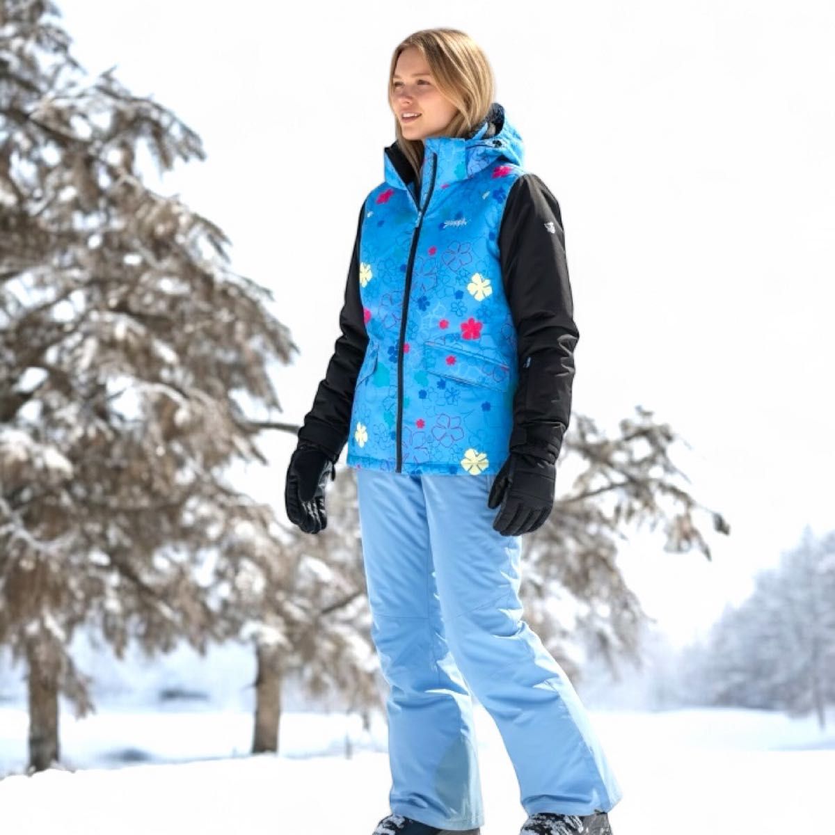 phenix スキーウェア上下セット150㎝ 雪の結晶柄 phenix スキーウェア