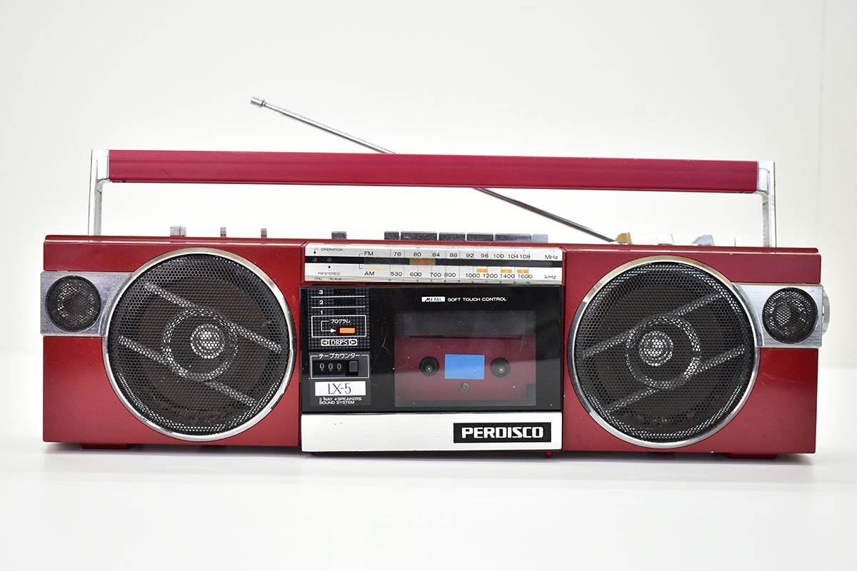Yahoo!オークション - HITACHI TRK-LX5 PERDISCO ラジカセ レッド[日立