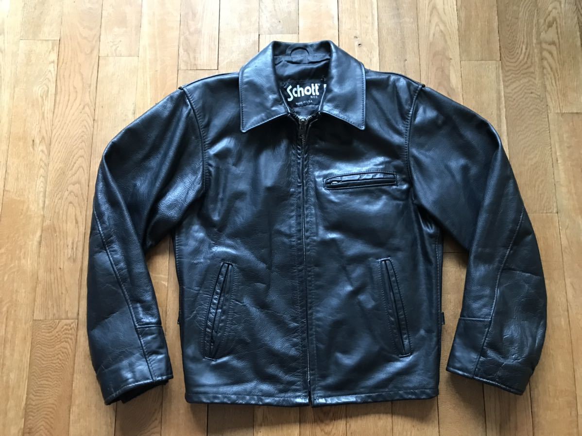 USA製 Schott 659 シングルライダース 36 ライダースジャケット レザー