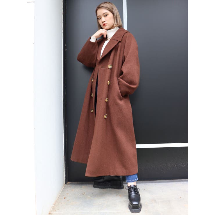 ヘリンボーンダブルコート[品番：MKSW0033210]｜MURUA（ムルーア）の