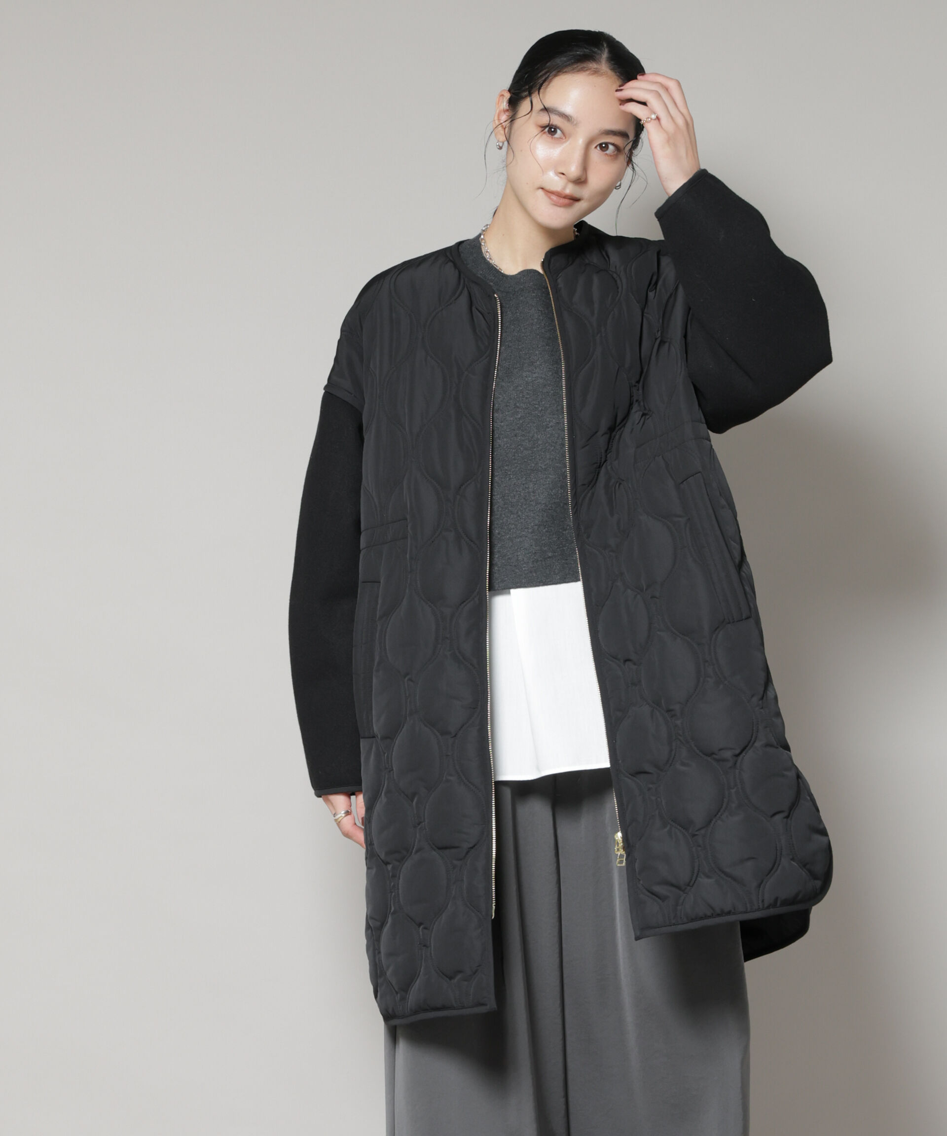 KELTY×Samansa Mos2】インサレーションミドルコート（Samansa Mos2