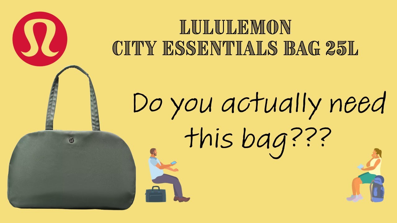 Lululemon City Essentials Bag 25L: Packing video. WATCH BEFORE YOU