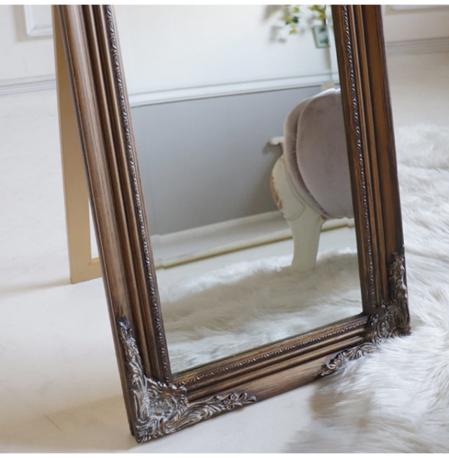 スタンドミラー 姿見 ゴールド アンティーク｜おしゃれインテリア