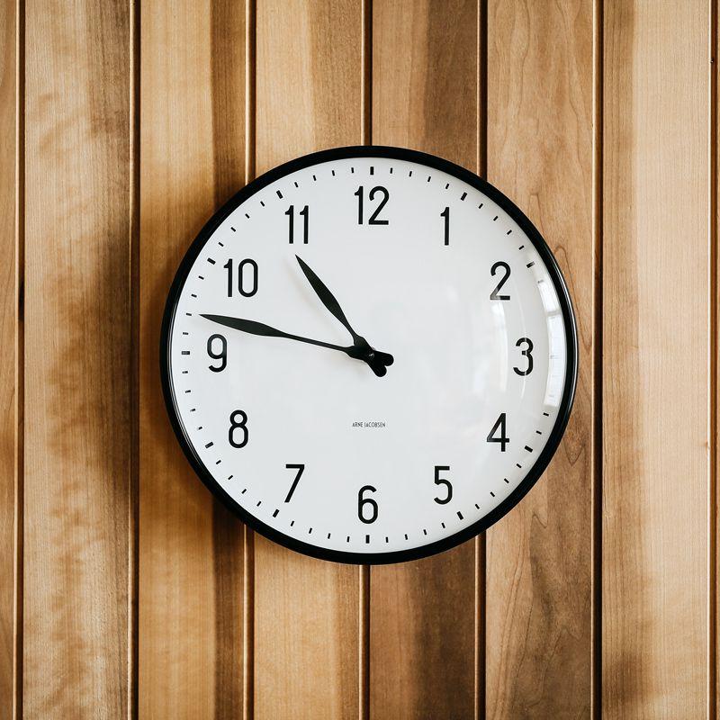 掛け時計 アルネ ヤコブセン STATION WALL CLOCK 21cm 北欧 シンプル