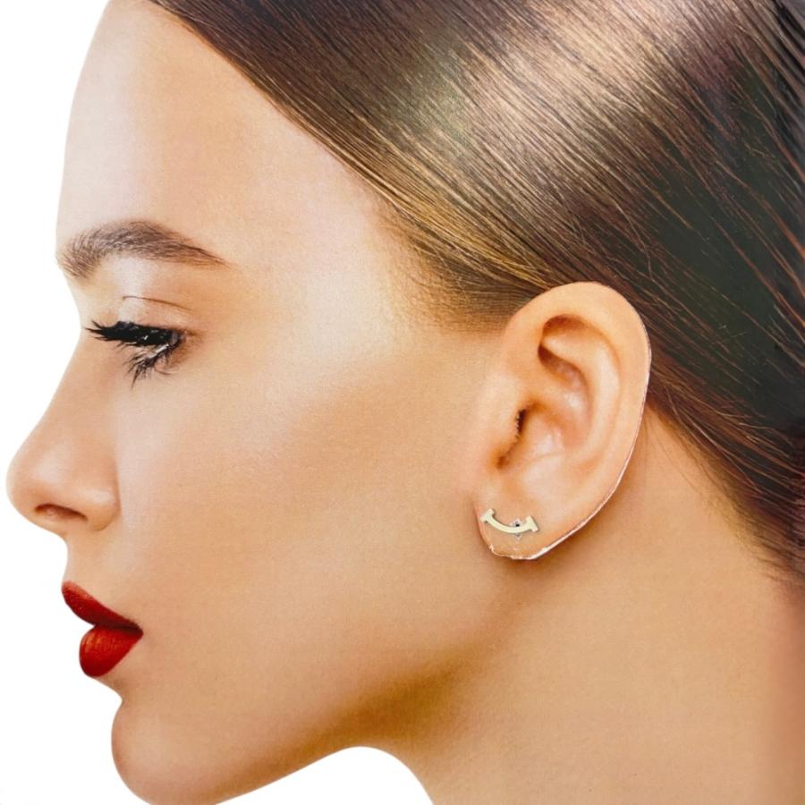 TIFFANY&Co.（ティファニー） Tスマイル ピアス 18金 K18ホワイト