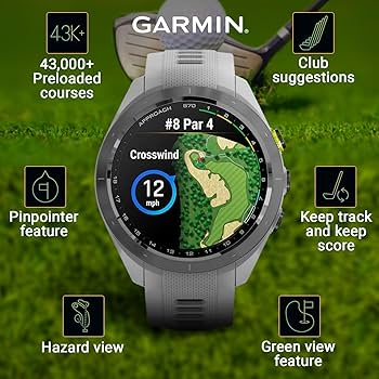 Amazon.com: Wearable4U - Garmin Approach S70: Ceramic 42 mm Golf