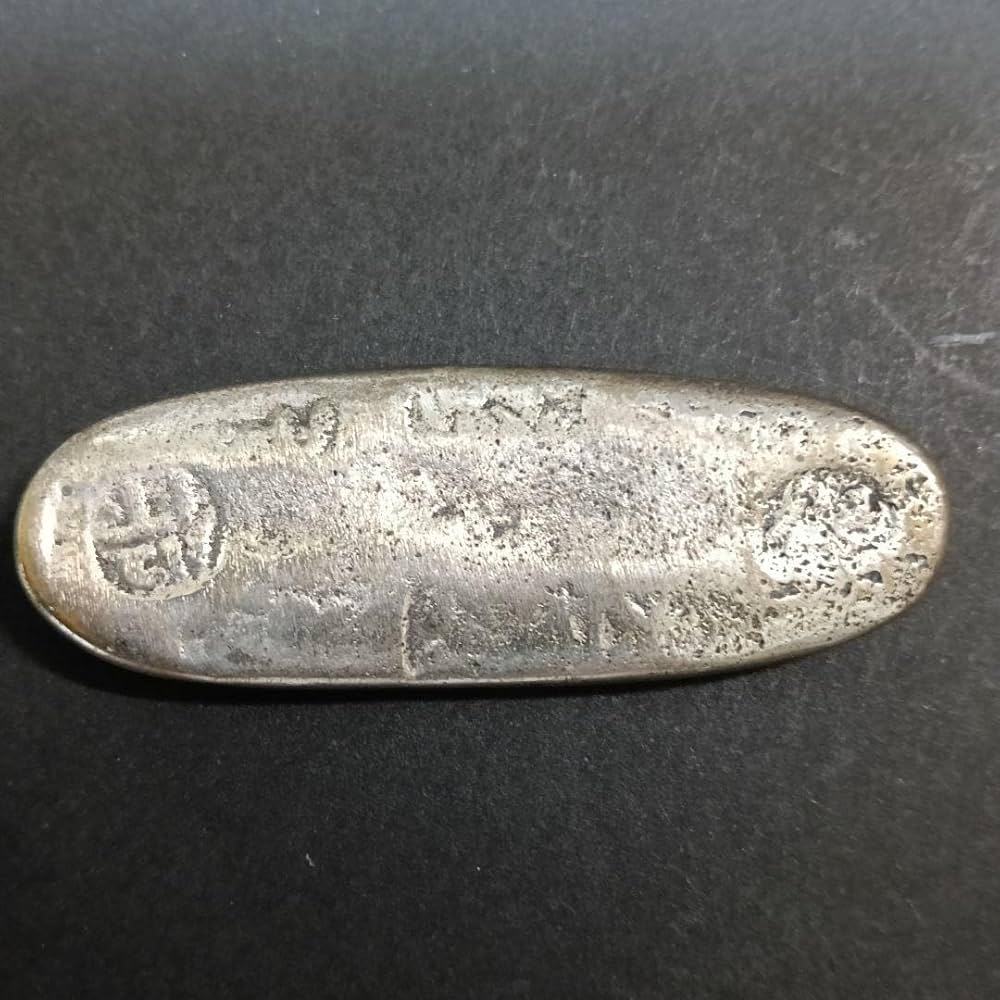 Amazon.co.jp: 丁銀 天保丁銀 重さ約88g 全長約74mm （4-107） : ホビー