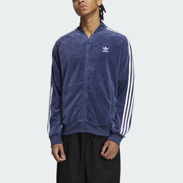 ベロア トラックジャケット テックインディゴ｜アパレル,ジャージ