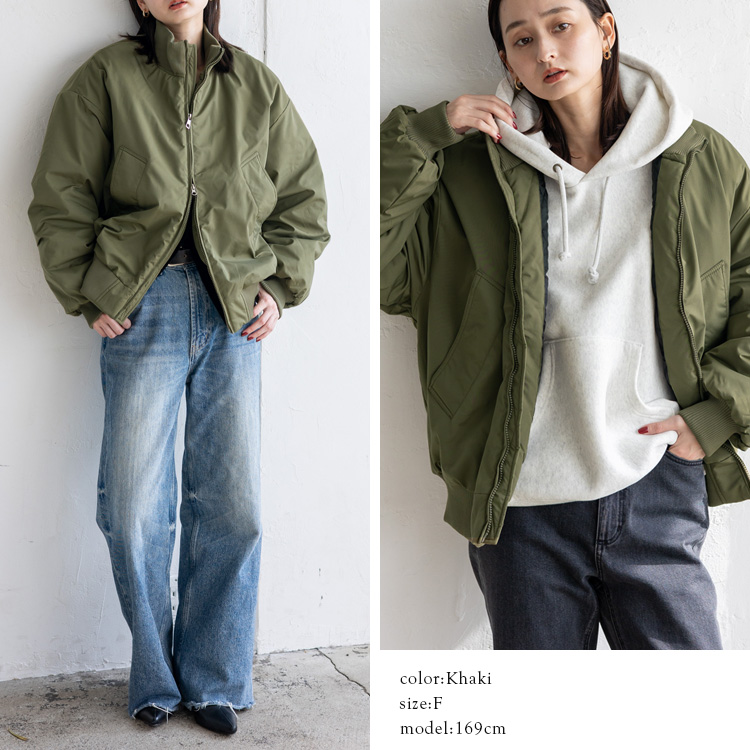 No Rule No Line SALE MA-1 アウター レディース ジャケット 中綿