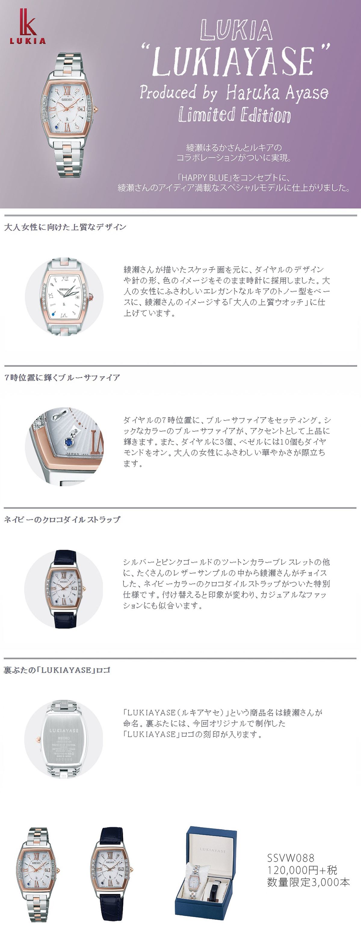 LUKIA 【最大36回無金利ローン】セイコー ルキア SSVW088 プロデュース
