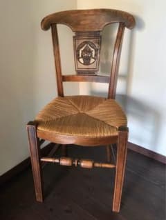 ①1920年代 フランス アンティーク＊ アルザスチェア レリーフ 彫刻