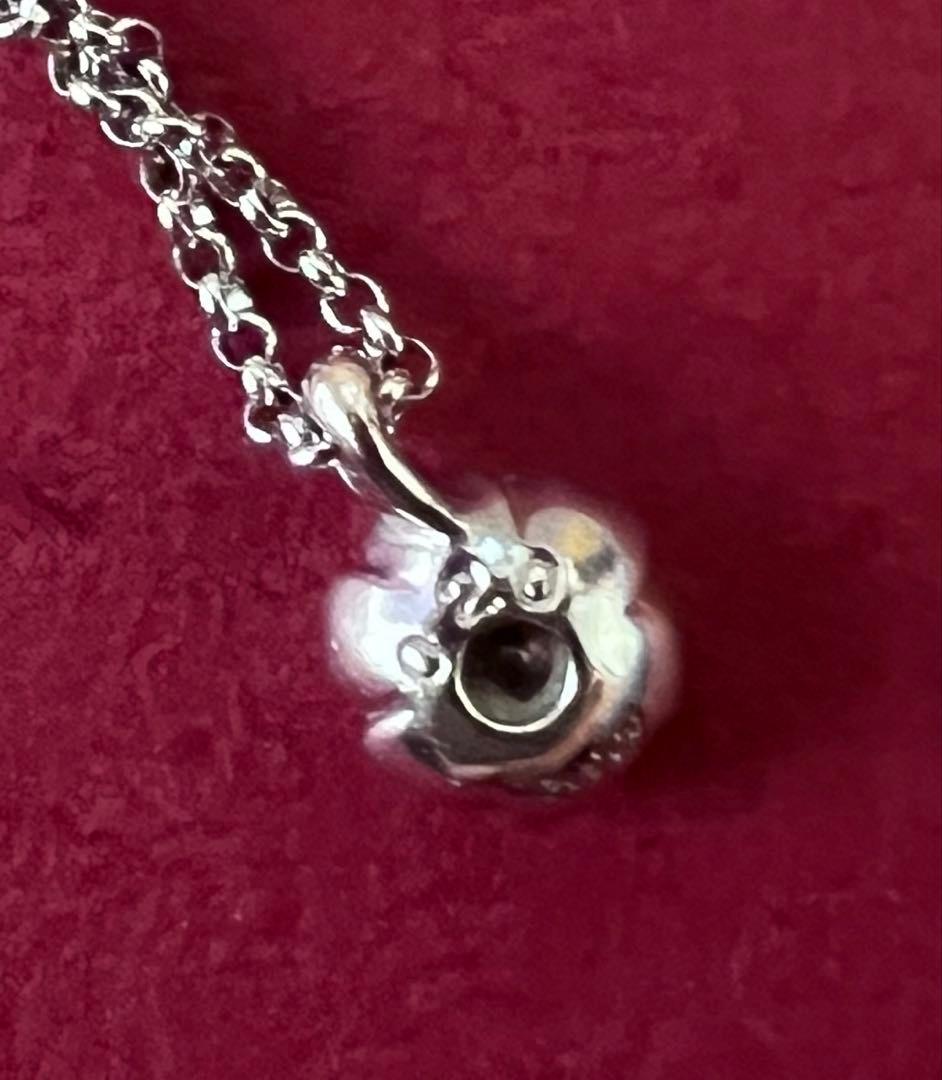 トレセンテ フローラ プラチナ ダイヤモンド ネックレス 0.20ct