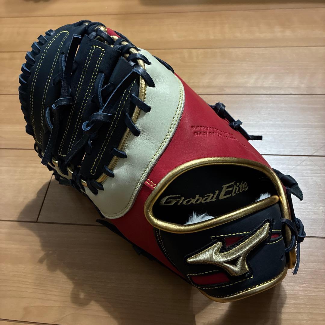 Global Elite 軟式ファースト ∞インフィニティNEO勝色　赤/黒/白 Global Elite 軟式 グローブ 右投げ グローバルエリート 勝色
