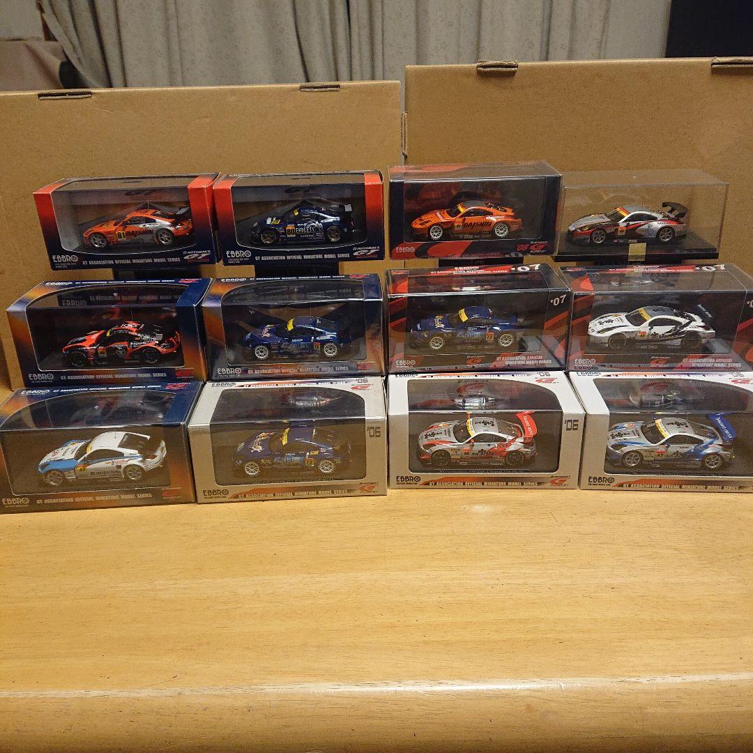 エブロ 1/43 GT300 フェアレディZ 04～08 Z33 12台セット 頭文字D セットVol.4 池田竜次フェアレディZ(Z33) & 奥山広也シルビア