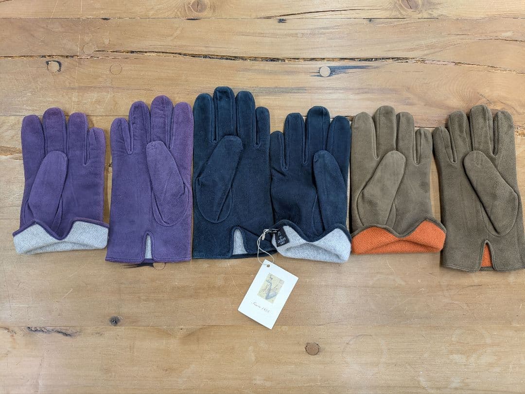 MEROLAスエード/カシミヤグローブ/ハリウッド御用達ローマブランド メンズ手袋◇スウェード◇ブラウン/TAN《カシミヤ》 – Merola