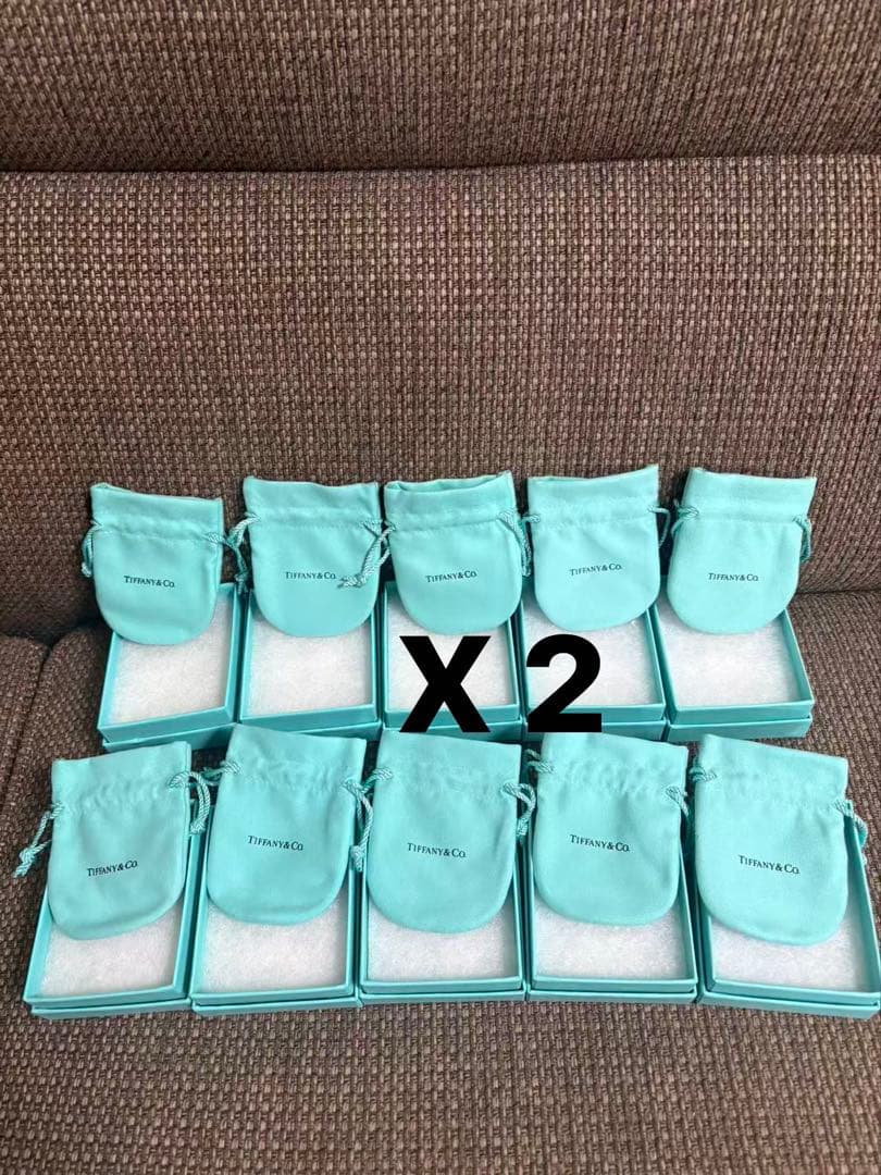 現行品　極美品Tiffany ティファニー空箱　巾着袋20セット 極美品 ティファニー 空箱 巾着袋 10セット 現行品 アクセサリー
