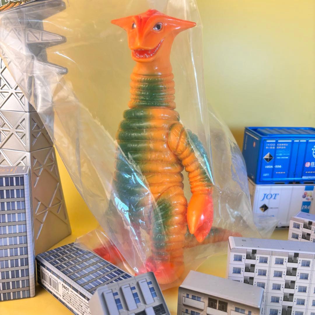 ブルマァク　サドラー　オレンジ　ソフビ　帰ってきたウルトラマン ソフビ/ブルマァク BULLMARK/帰ってきたウルトラマン/サドラ/オレンジ