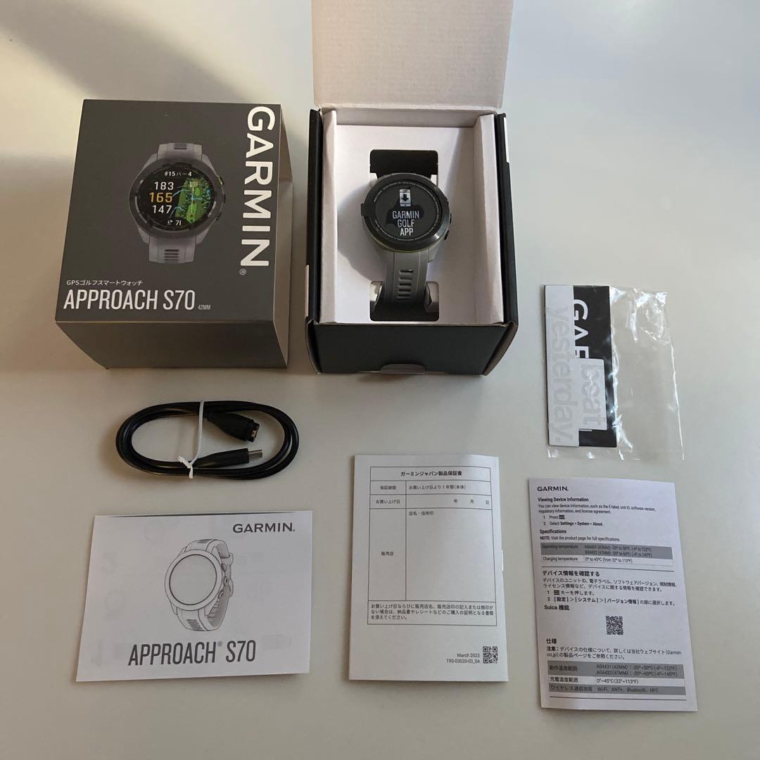 GARMIN(ガーミン) GPSナビApproach S70 42mm Garmin Approach S70 42mm GPS Watch