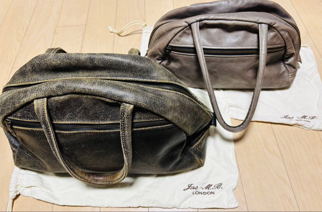 オマケ付き！Jas-M.B ジャスエムビー　ボストンバッグ　デストロイレザー加工 オマケ付き！Jas-M.B ジャスエムビー ボストンバッグ デストロイレザー加工