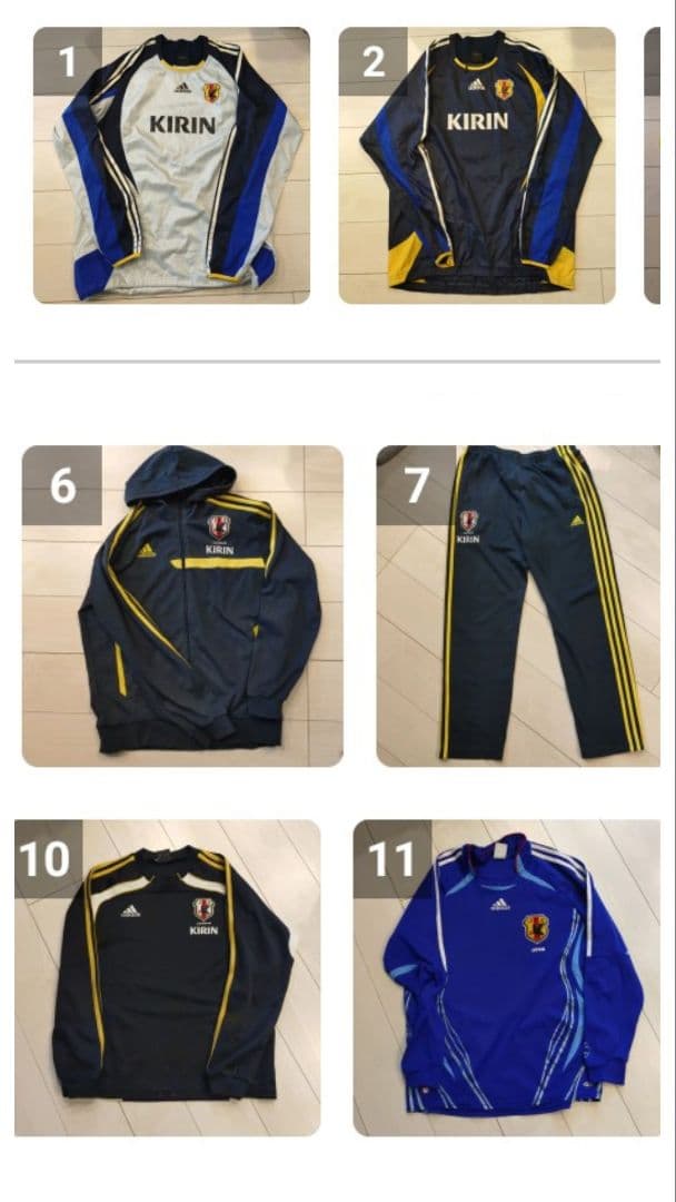 サッカー 日本代表 まとめ売り 13点セット ピステ スウェット サッカー 日本代表 まとめ売り 13点セット ピステ スウェット-日本の