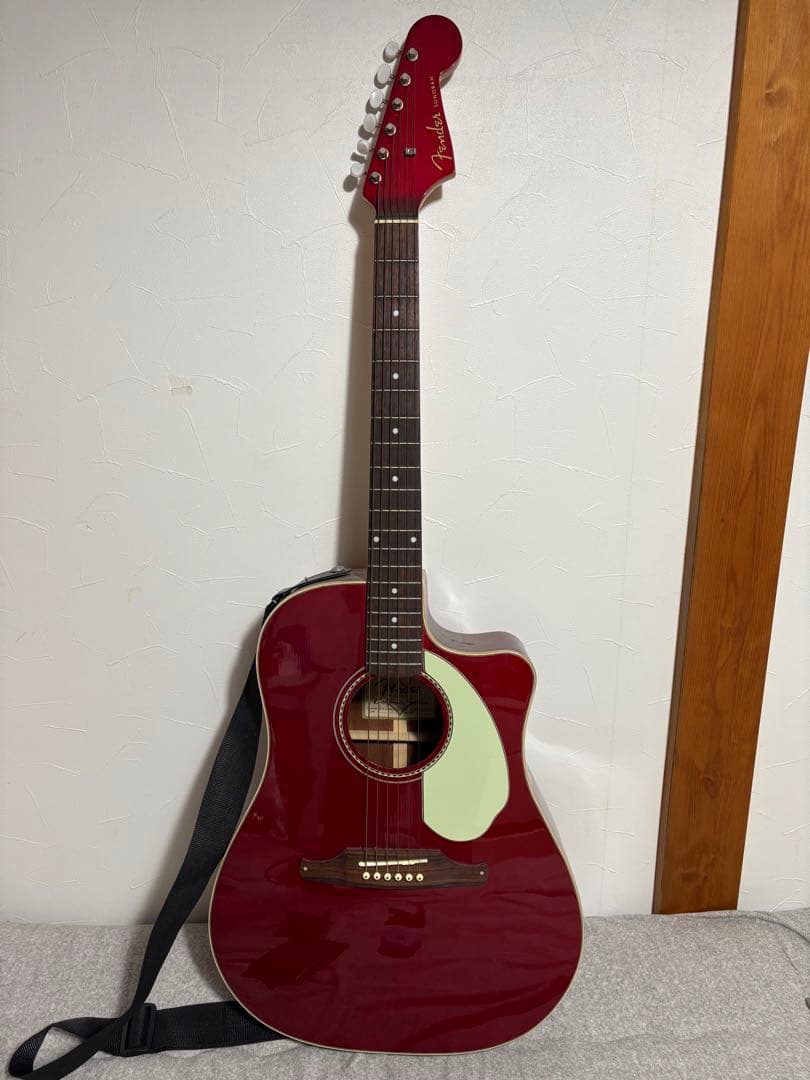 Fender アコースティックギター 赤 Fender（フェンダー） REDONDO PLAYER CAR WN Candy Apple Red