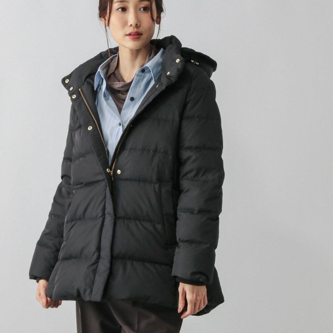 【新品タグ付】グローバルワーク　ウツクシルエット撥水ダウンコート M ブラック ウツクシルエット撥水ダウンコート/497165｜グローバルワークの通販