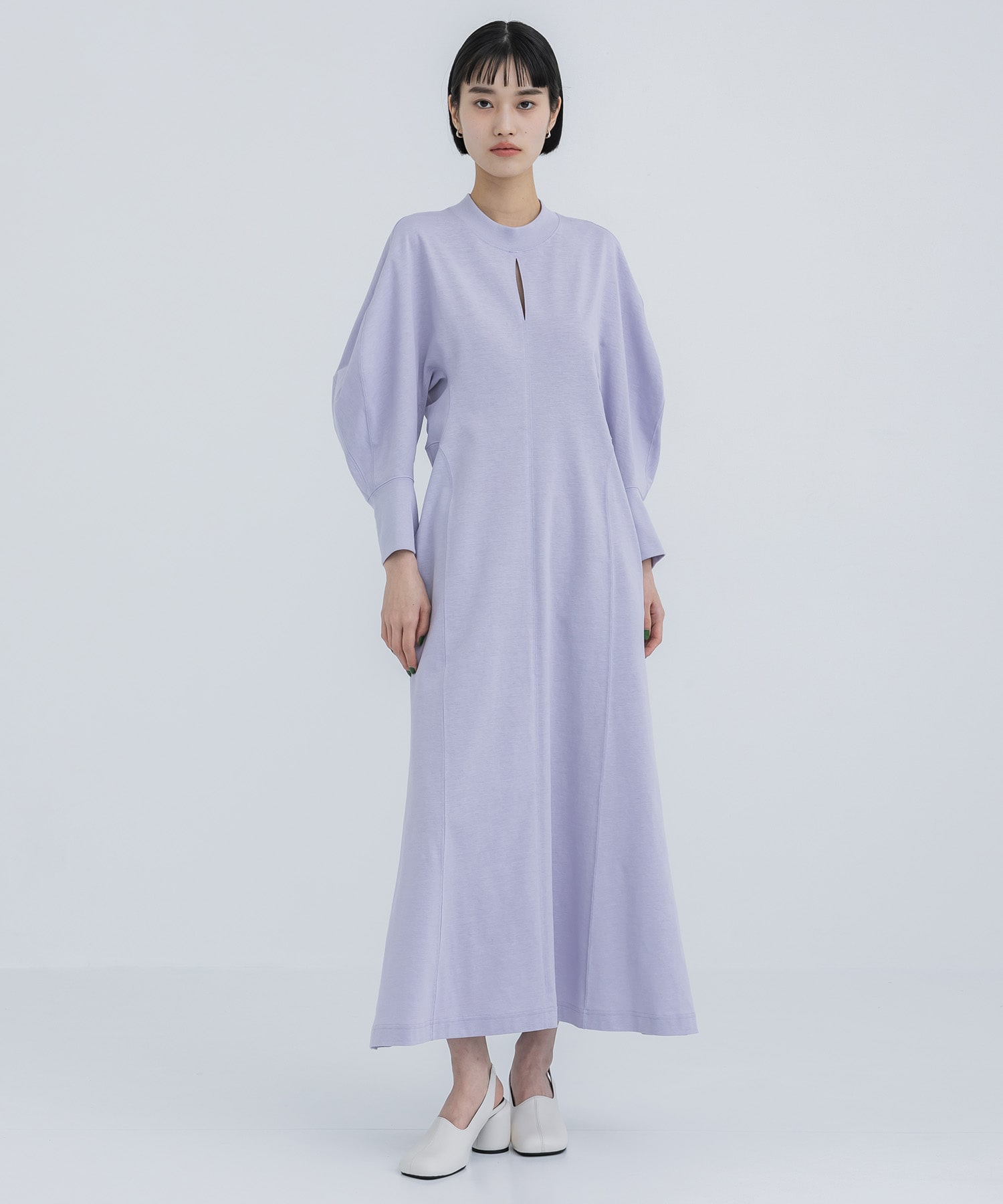 Cotton Jersey Dress(2 PURPLE): Mame Kurogouchi: WOMENS｜ STUDIOUS